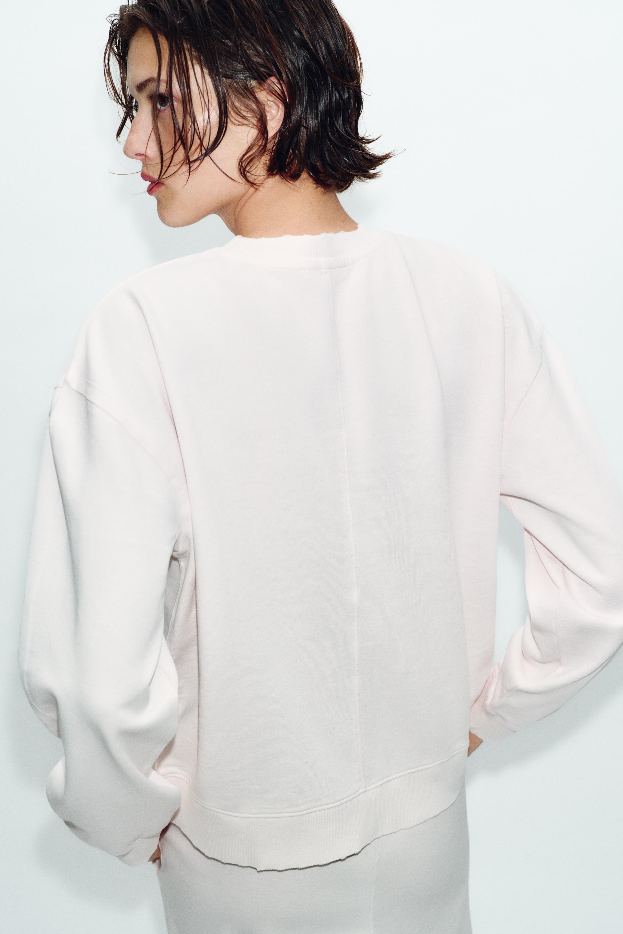 WASHED EFFECT SWEATSHIRT